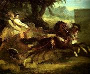 Theodore   Gericault le retour de la course oil on canvas